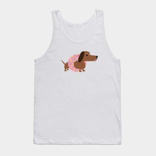 Dachshund Donut Tank Top